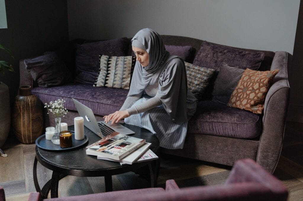 Picture of a woman working